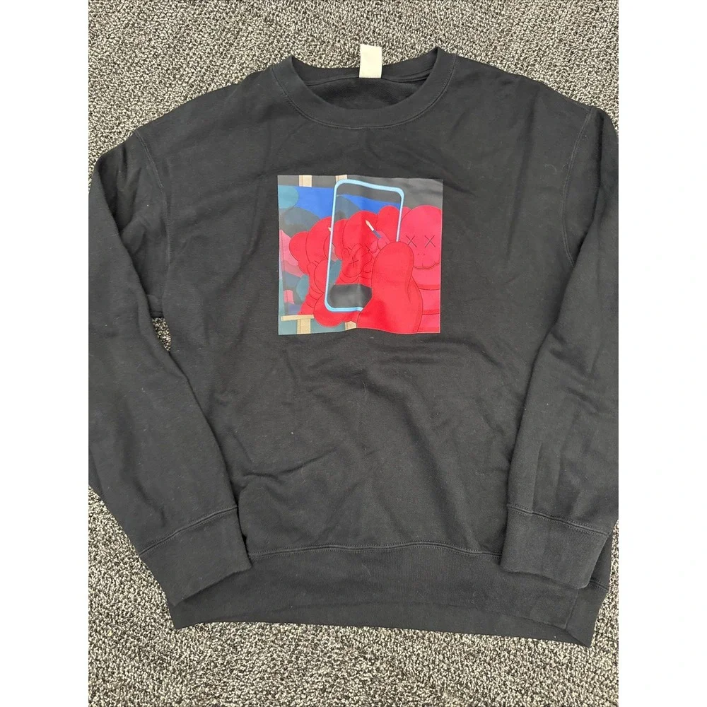 KAWS + Warhol x UNIQLO‎  Crewneck Sweatshirts Adult Med Black